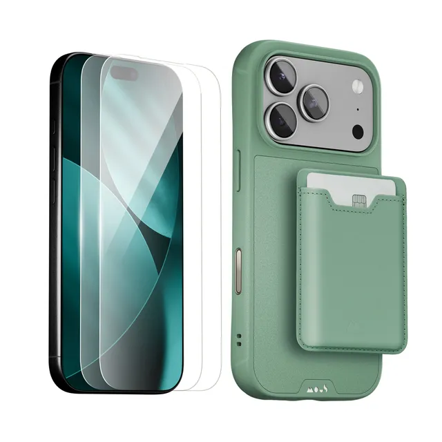 mous-apple-starter-kit-coque-limitless-sage-prot-ge-cran-pour-iphone-17 image 1